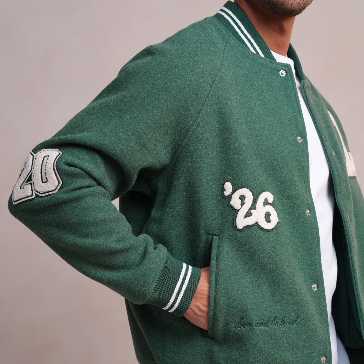 Varsity Jacket Dark Green