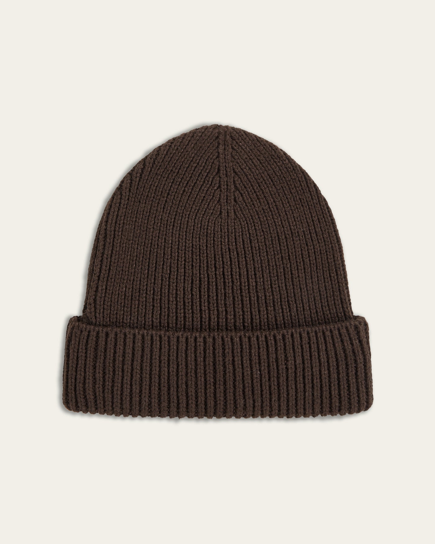 Heavy Seawool Beanie Dark Brown