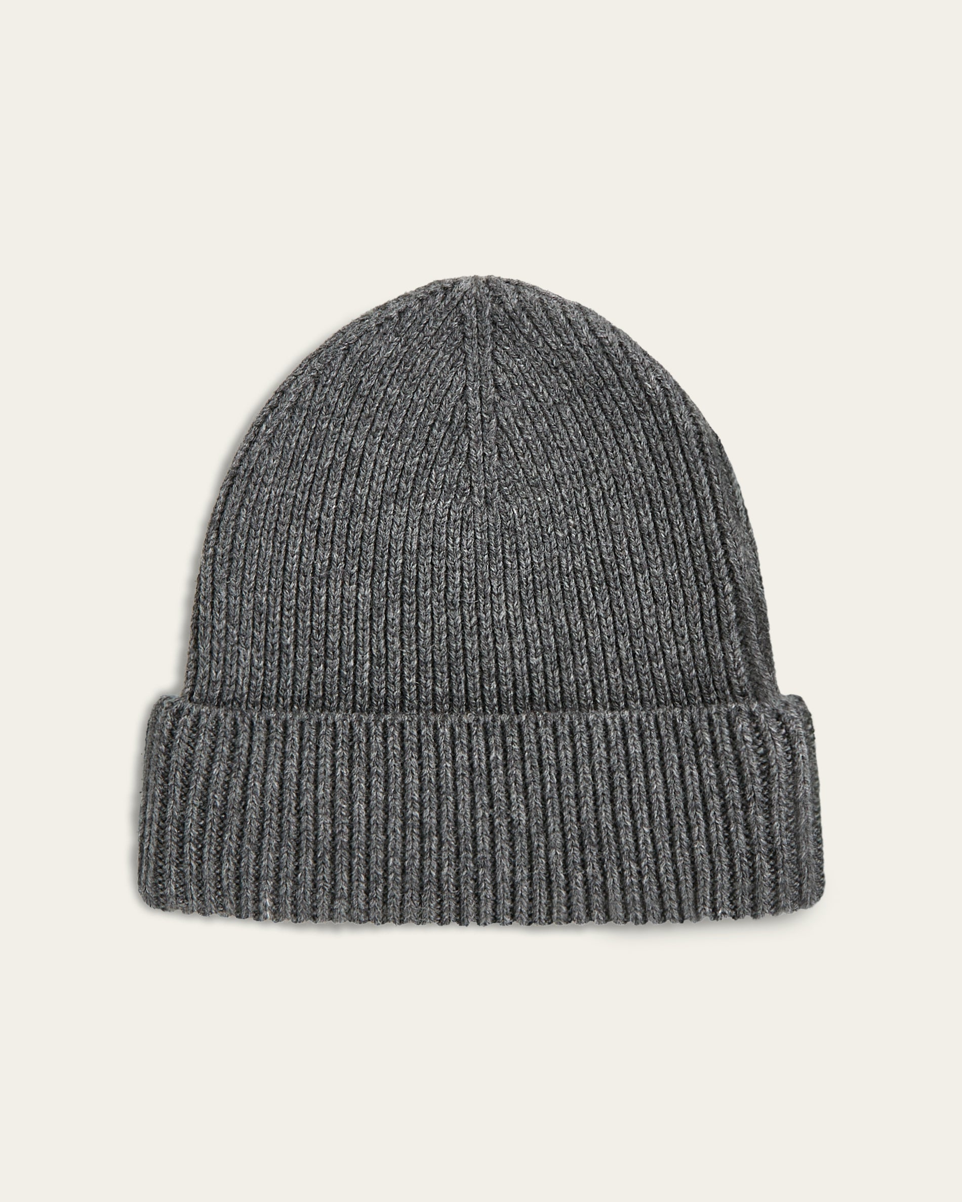 Heavy Seawool Beanie Dark Grey