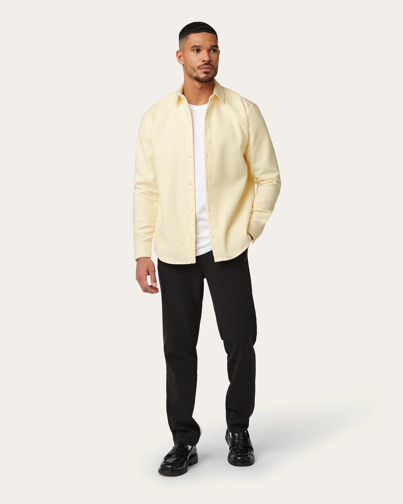 Flannel shirt Butter Yellow