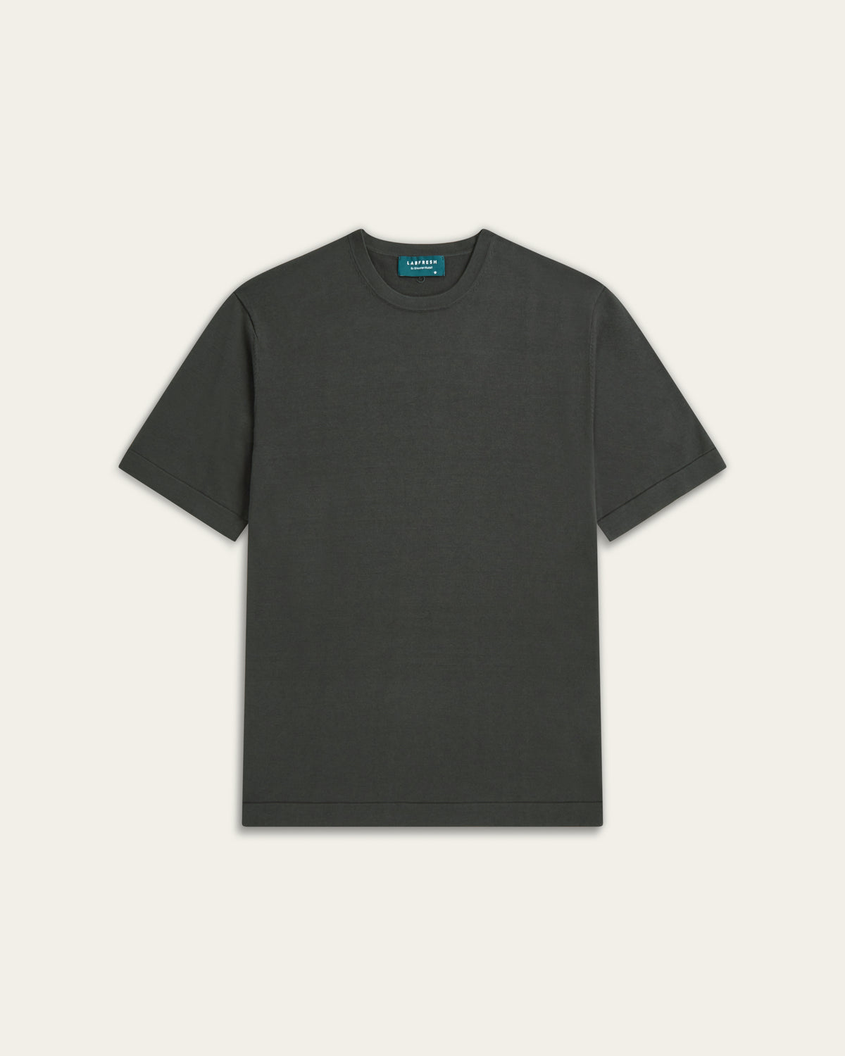 Knitted t-shirt Dark grey