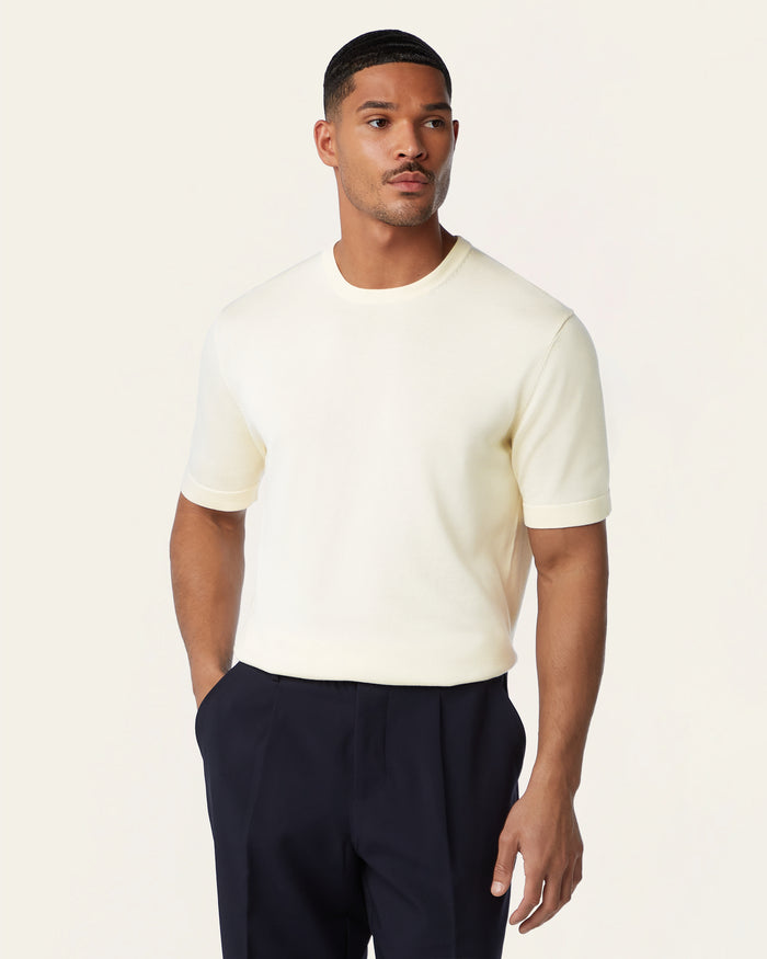 Knitted t-shirt Off white