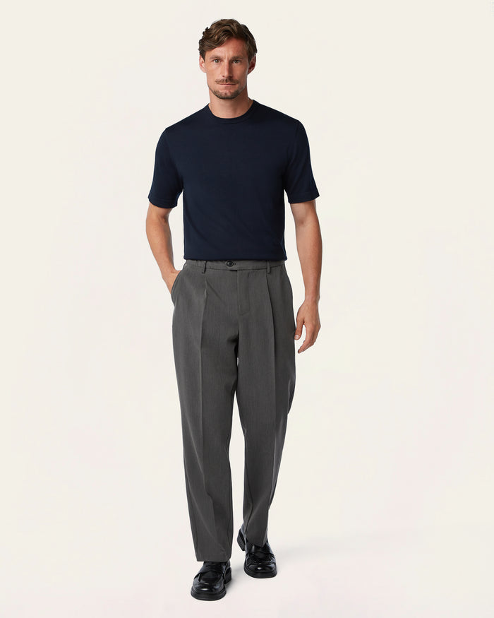 Straight Classic Pants Dark Grey