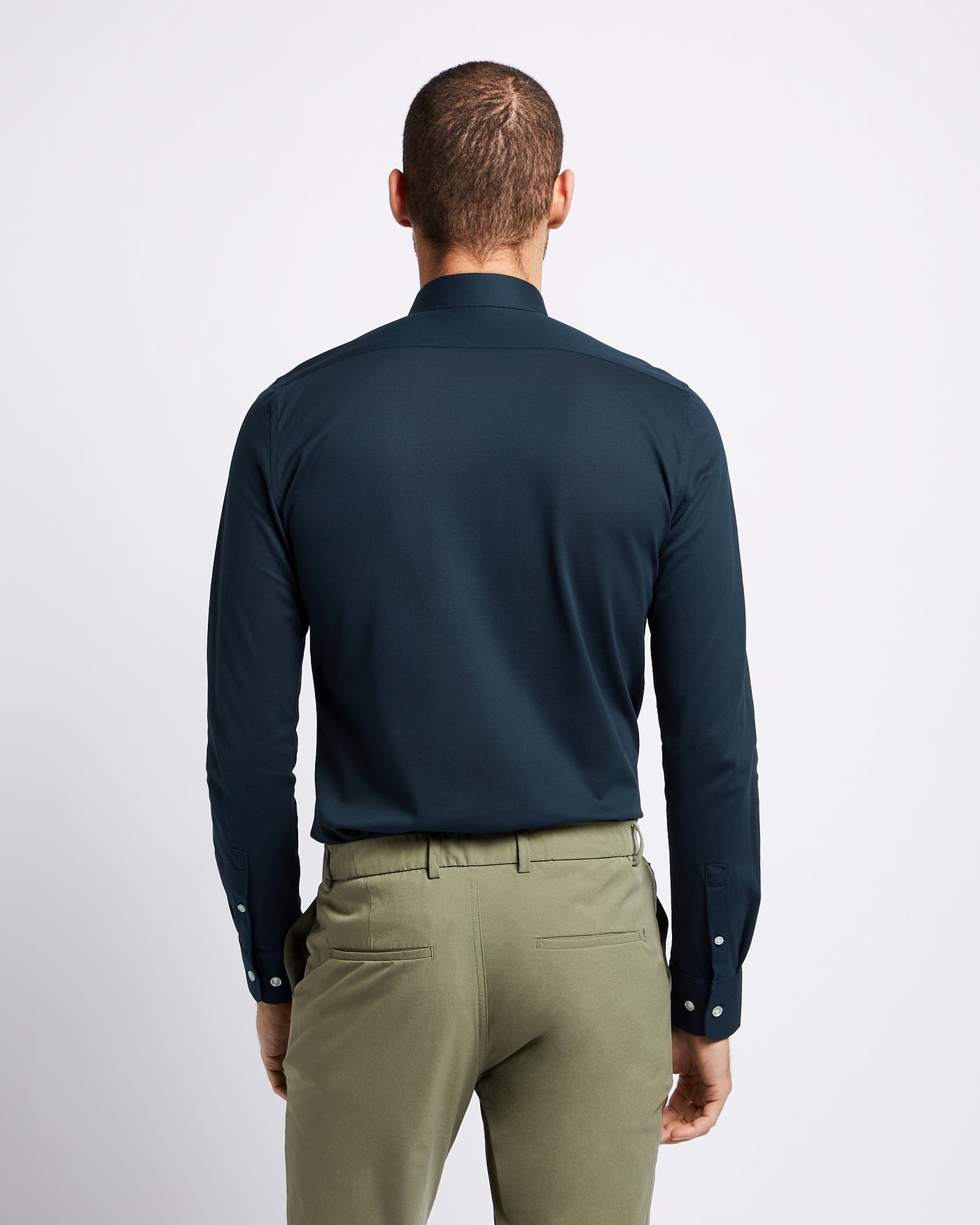 Knitted shirt navy