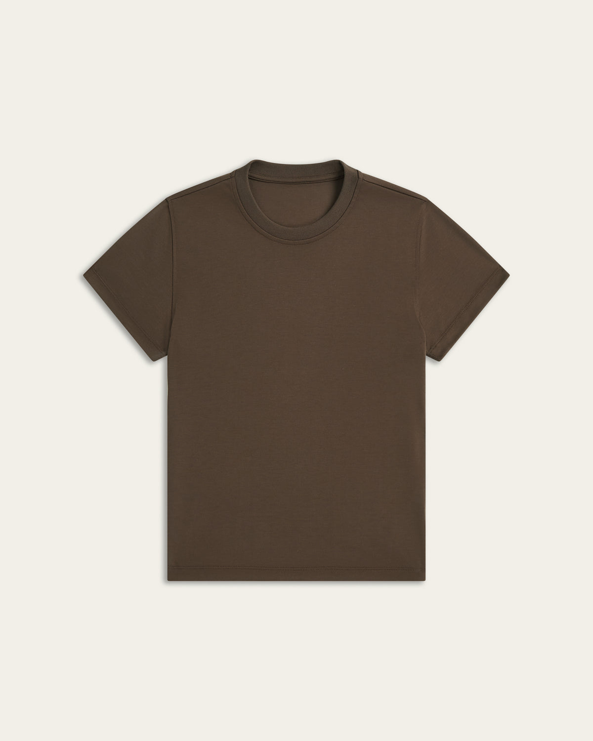 Interlock Slim T-shirt - Dark Brown