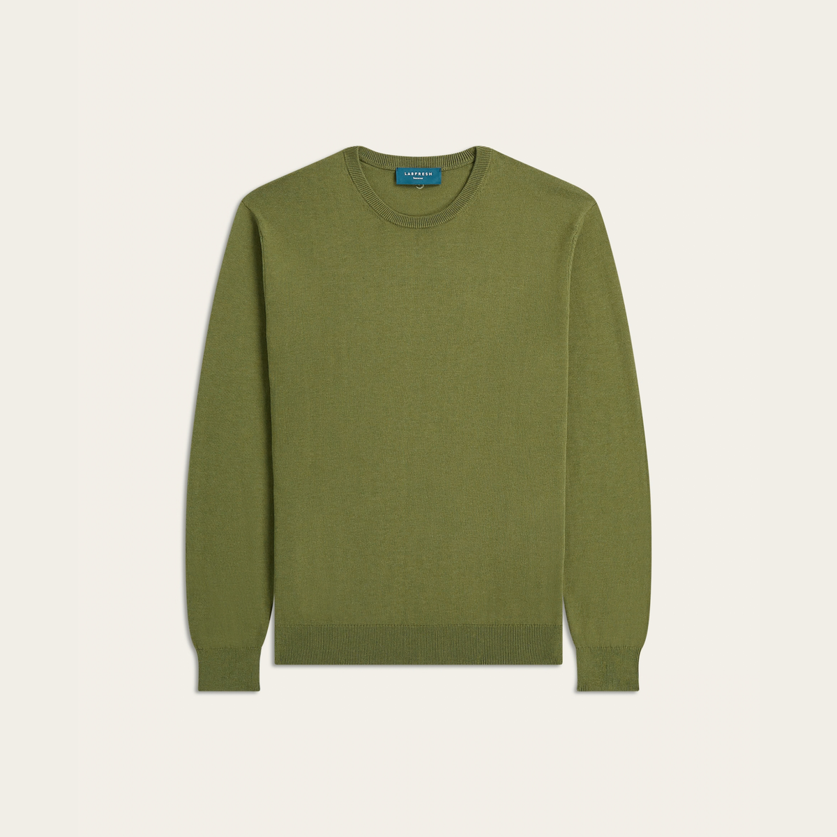 Seawool sweater & Knitted non-iron shirt bundle | White & Olive