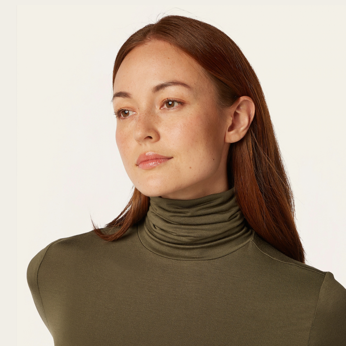 Turtleneck Knit - Dark Olive