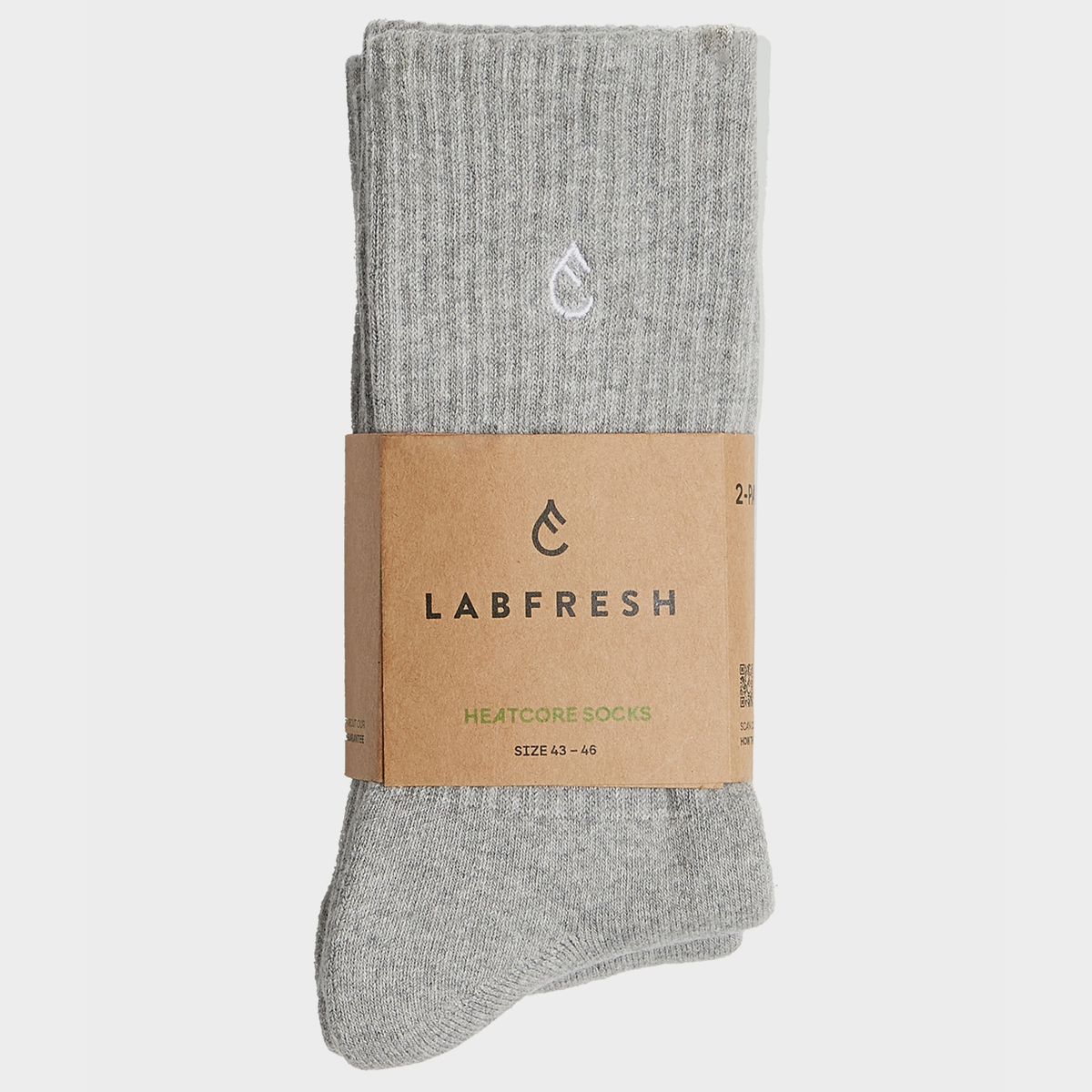 2-pack Odour-free Heatcore socks grey