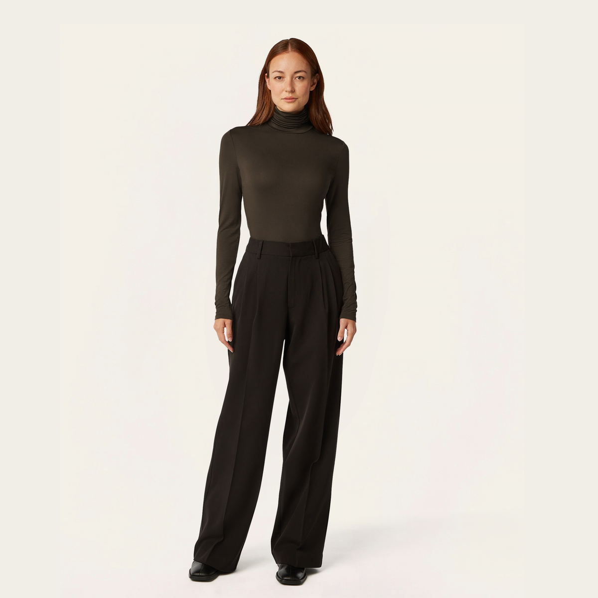 Turtleneck Knit - Dark Brown