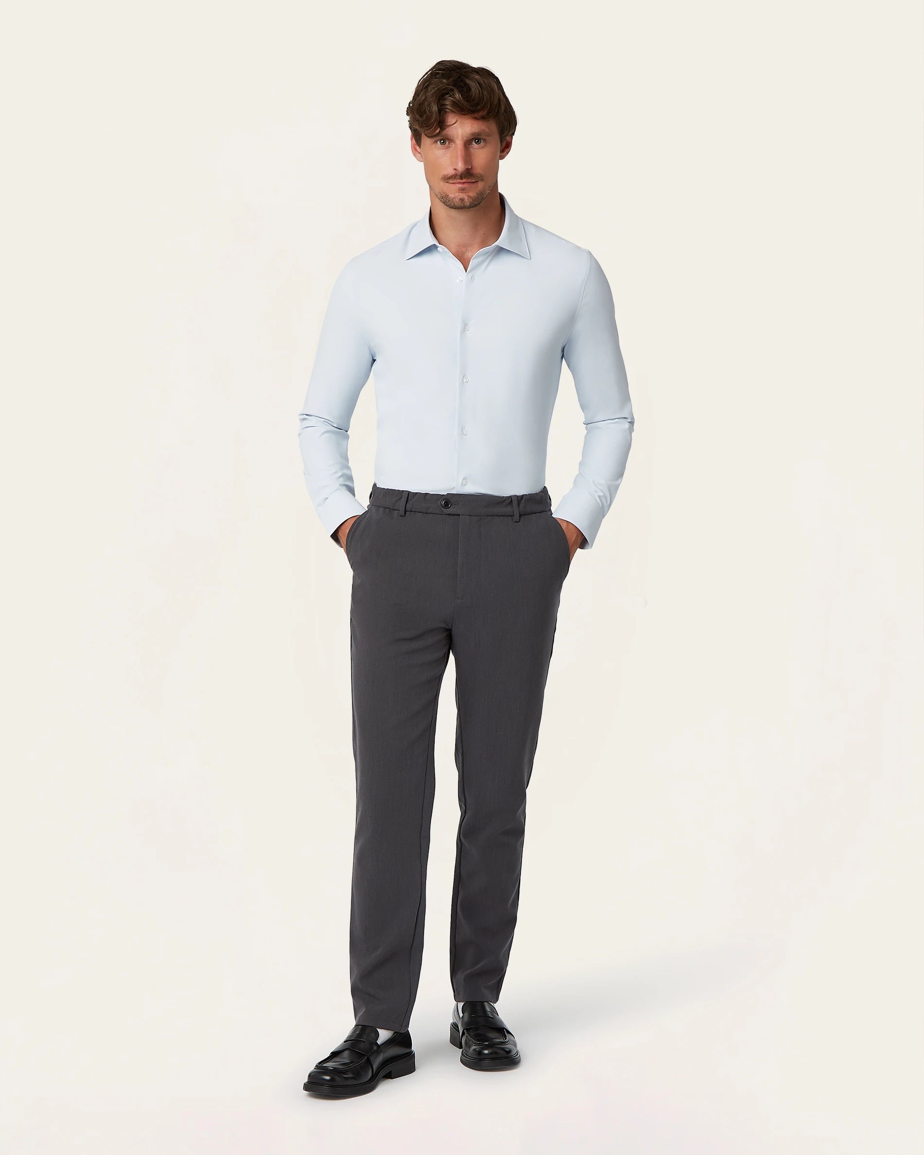 Regular Classic Pants Dark Grey