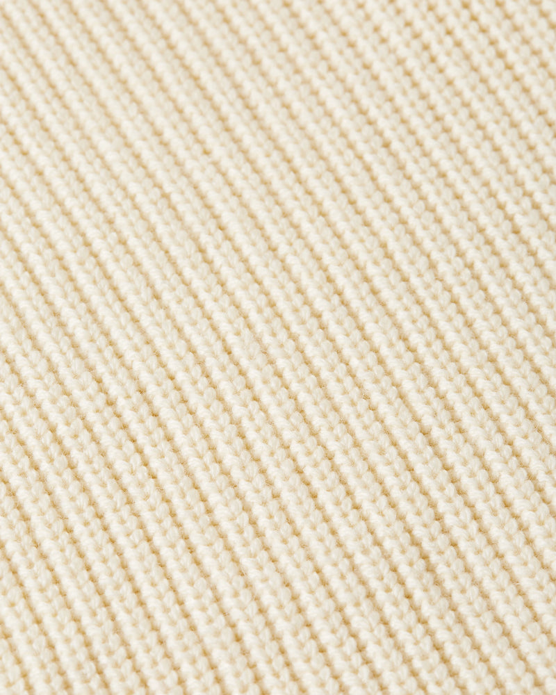 Heavy Seawool Half Zip Off-white