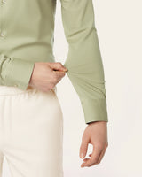 Knitted non-iron shirt Light Green