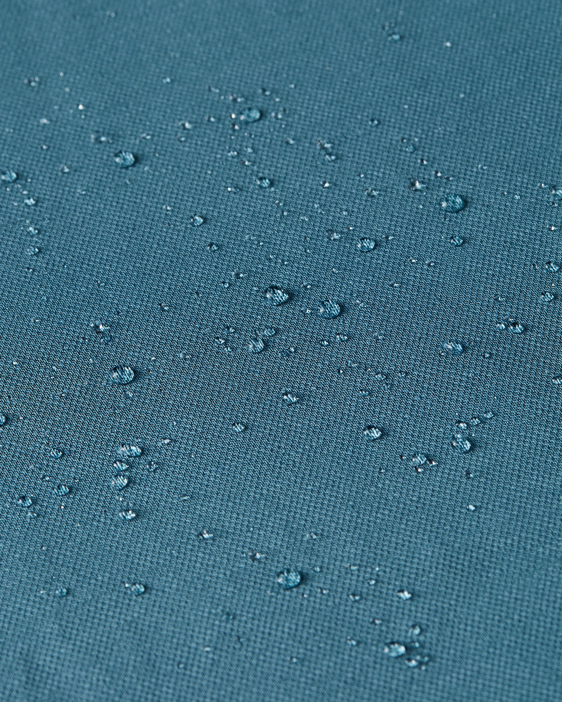 Knitted non-iron shirt Teal Blue