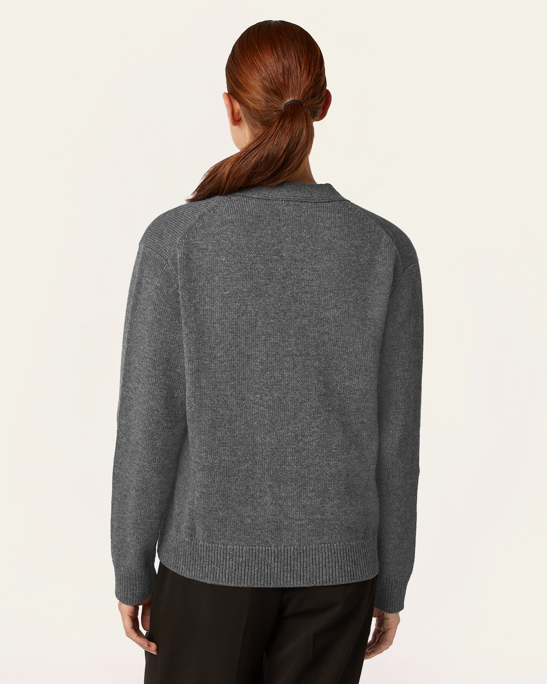 Heavy Seawool Cardigan - Dark Grey