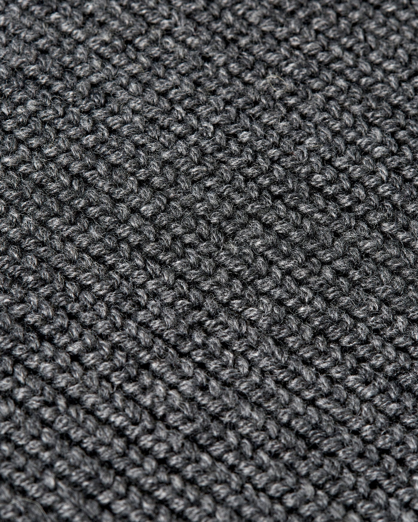 Heavy Seawool Full Zip Cardigan Dark Grey