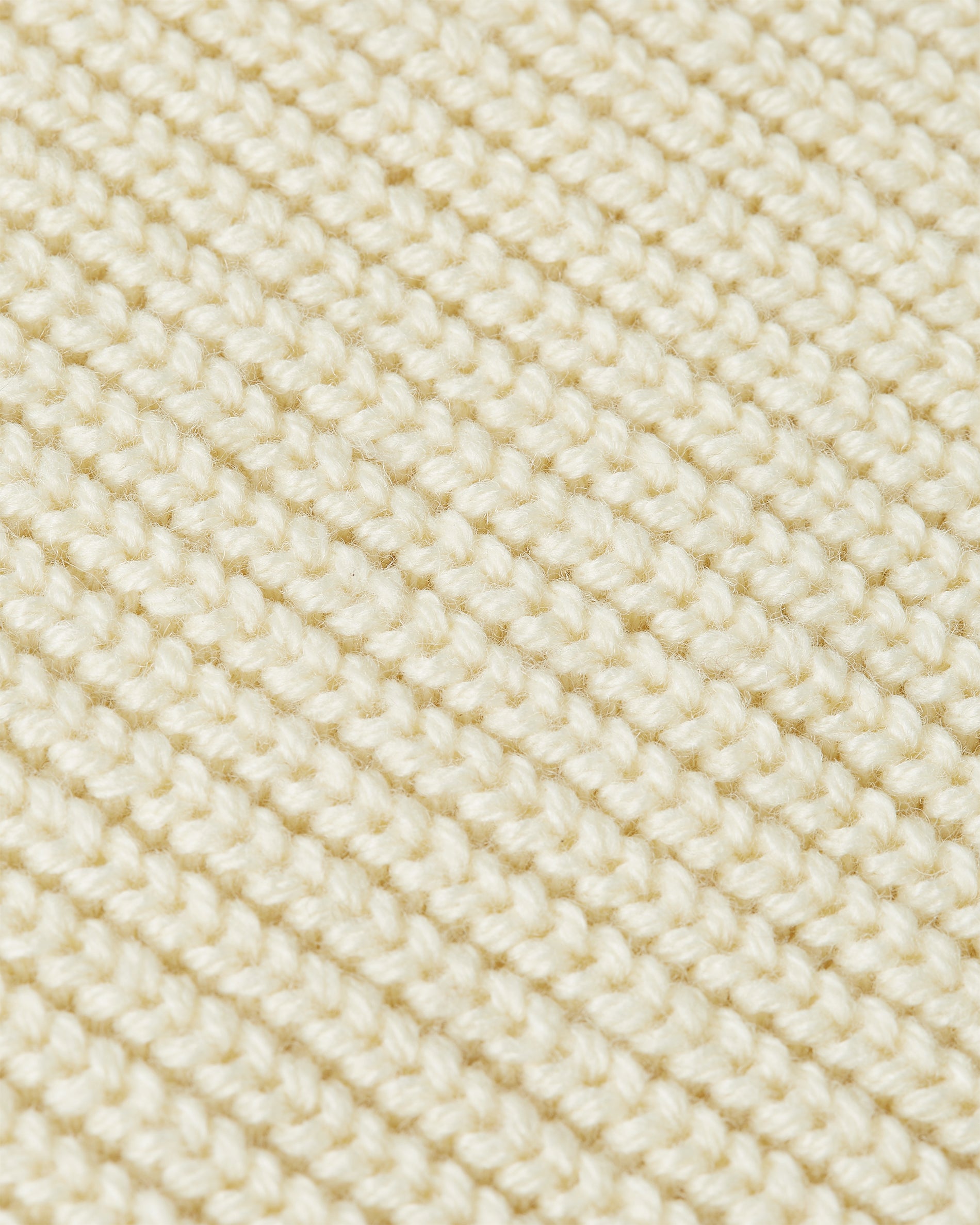 Heavy Seawool Full Zip Cardigan Off White