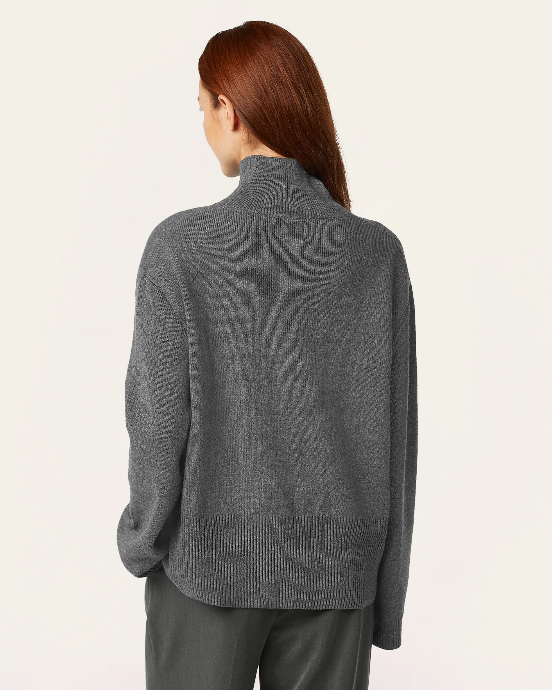 Heavy Seawool Turtleneck - Dark Grey