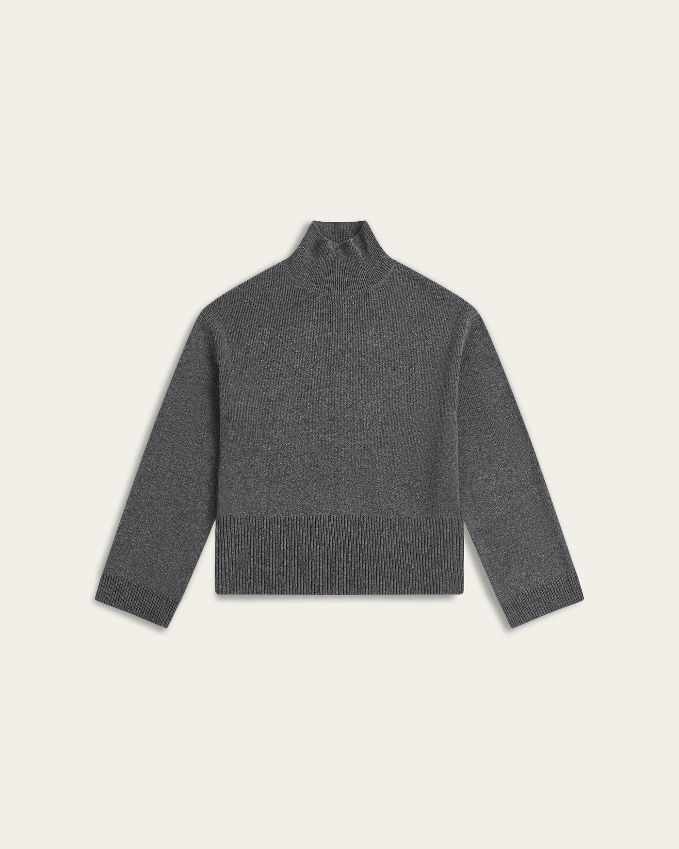 Heavy Seawool Turtleneck - Dark Grey