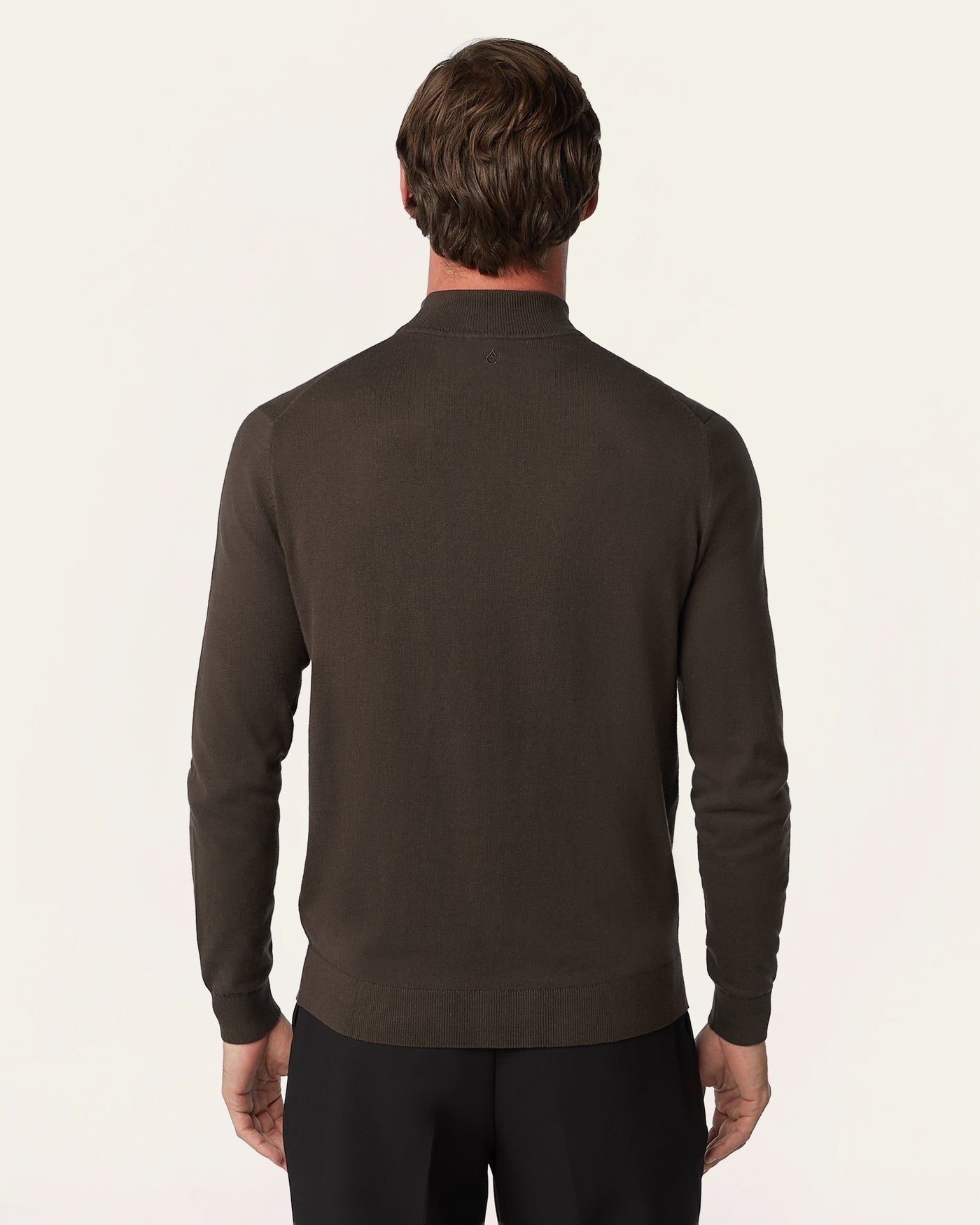 Seawool Mockneck Dark Brown