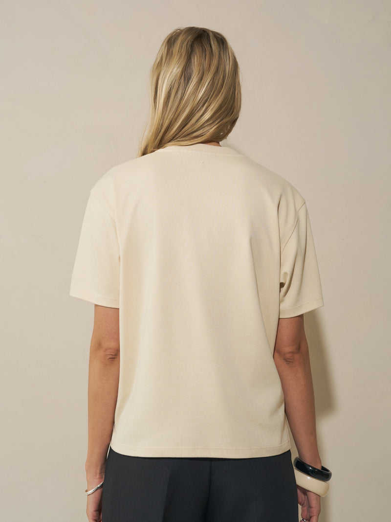 Boxy T-shirt - Beige