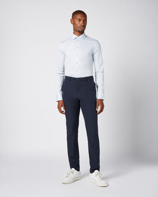 Prior Tech: Non-iron stretch shirt light blue
