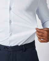 Prior Tech: Non-iron stretch shirt light blue