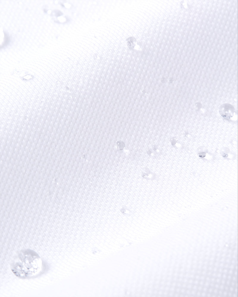 Knitted non-iron shirt white
