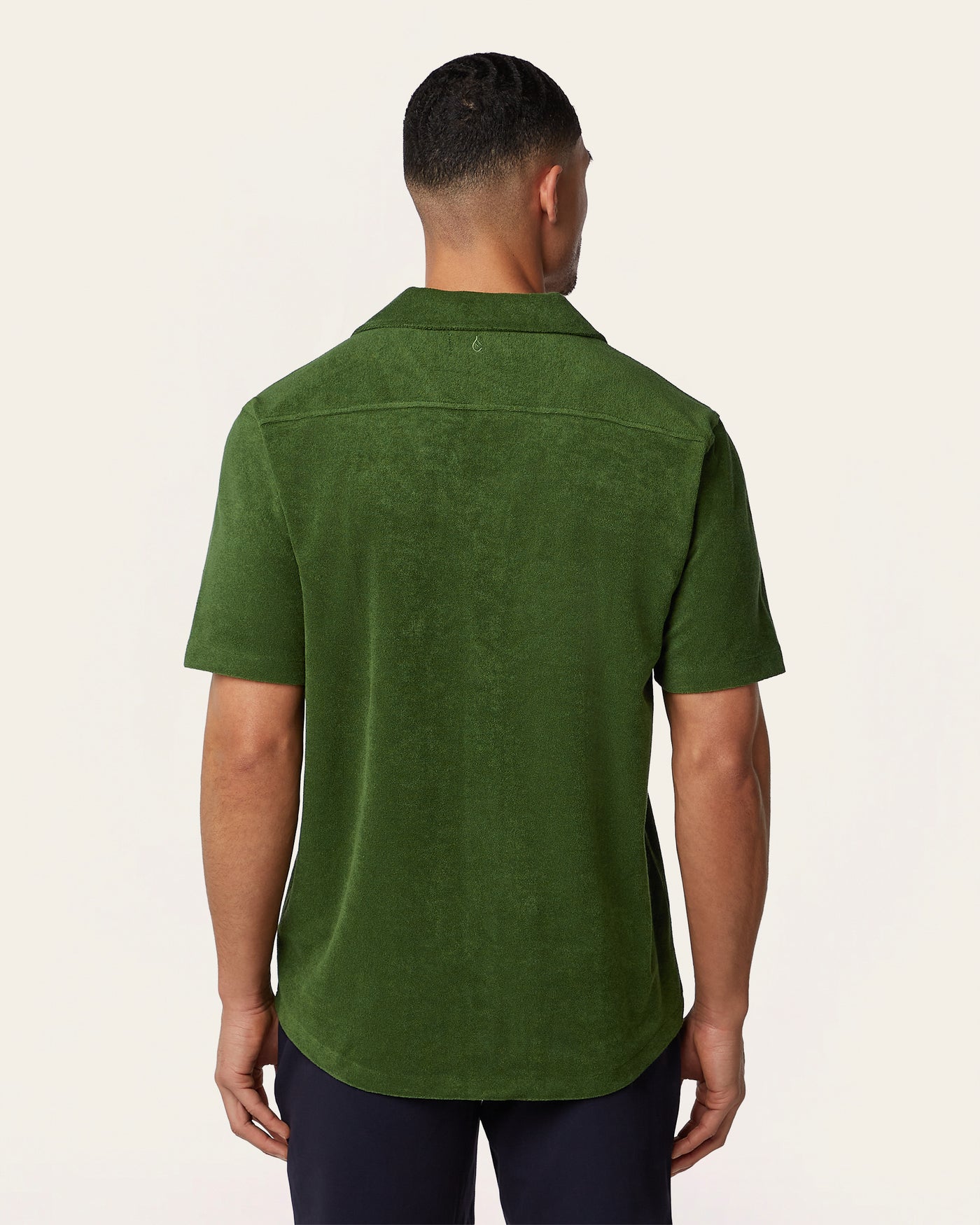 Short sleeve Terry Shirt Dark Green