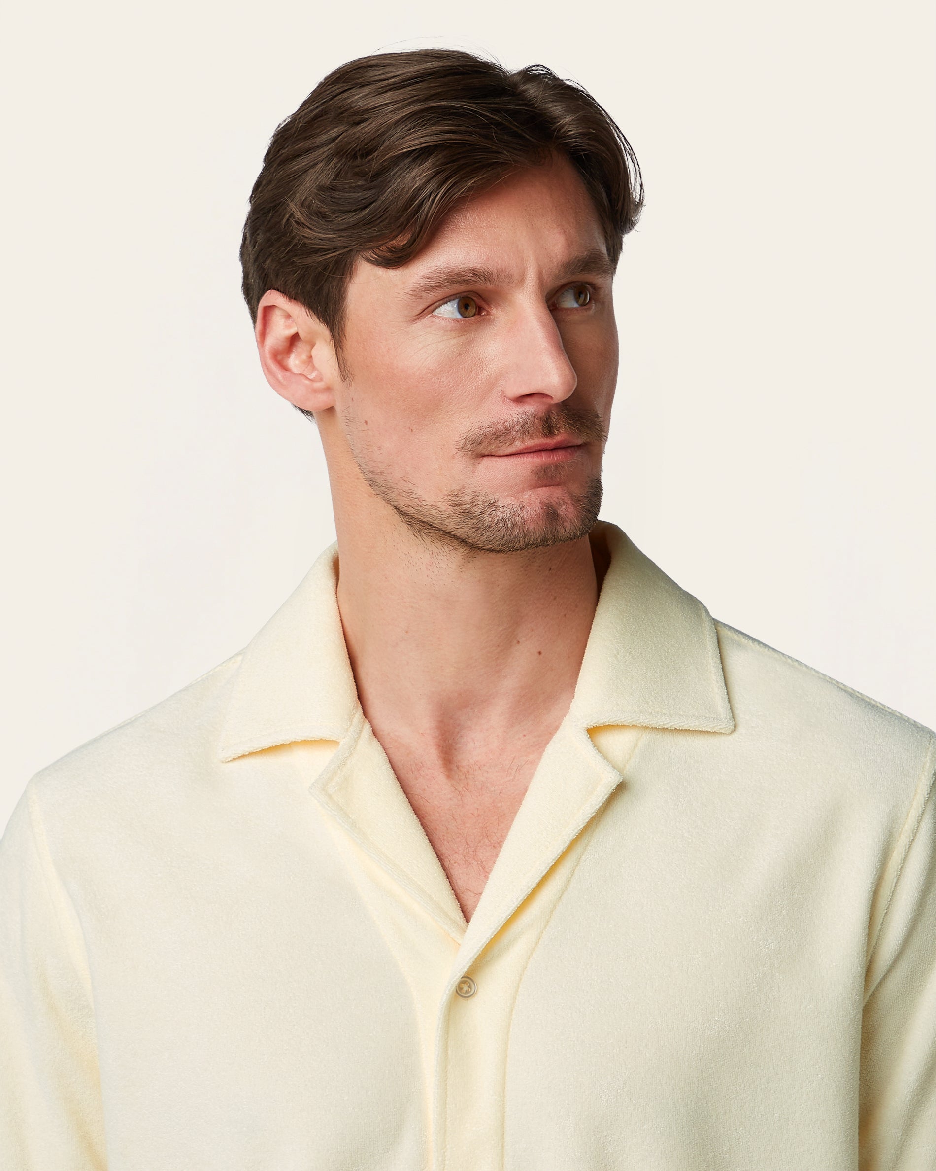 Short sleeve Terry Shirt Off White