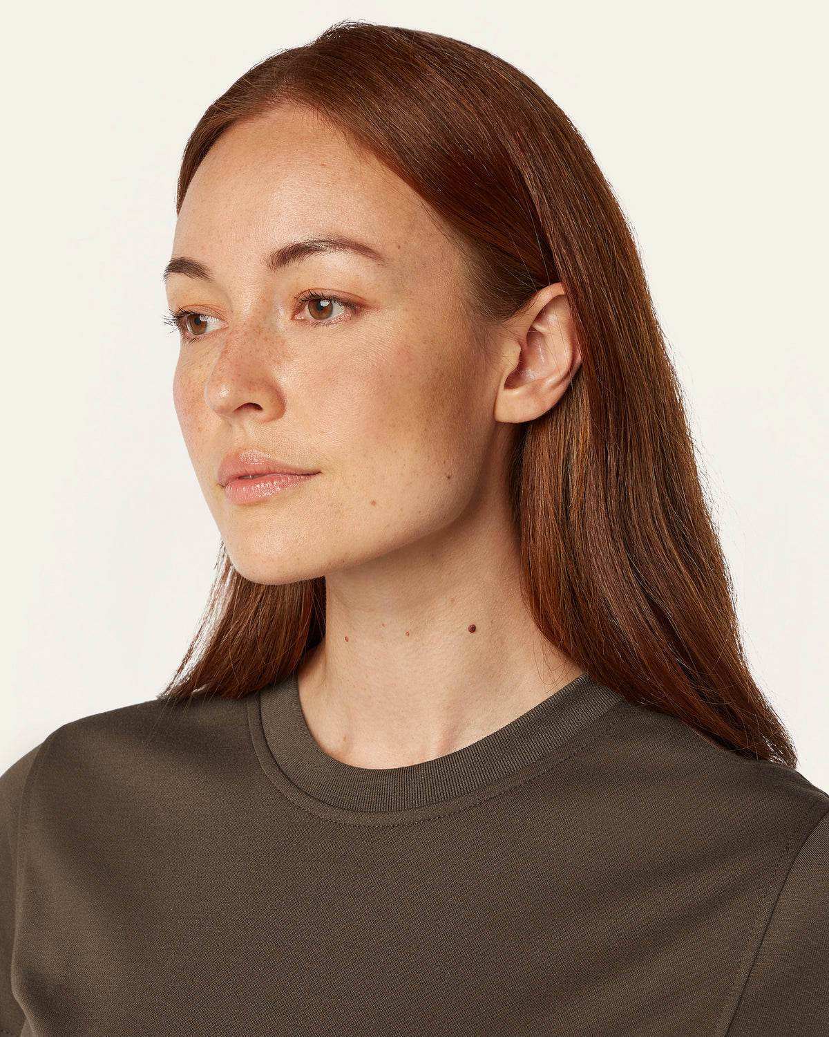 Interlock Slim T-shirt - Dark Brown