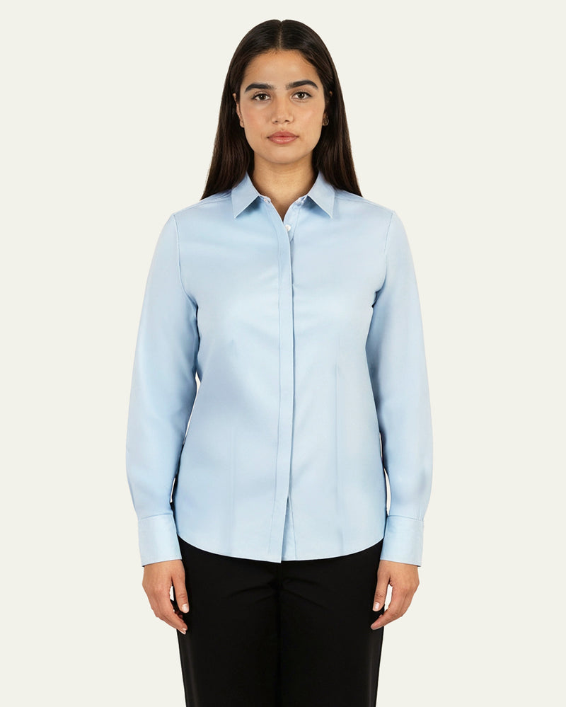 Slim fit Blouse Light Blue